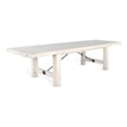 thumbnail image 2 of Rena Dining Table, 2 Extension Leaf, 86-122 Inch White Mahogany Wood, 2 of 7