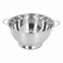 11-Inch Stainless Steel Colander - Large Multipurpose Strainer Basket for Kitchen