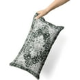 thumbnail image 3 of Dark Green Boho Throw Pillow Covers Set of 2 Monaco Rug Carpet Double Sided Pattern Cotton Soft Pillow Case Cushion Cover Pillowcase for Garden Couch Sofa Bed Decorative 12x20 inch, 3 of 6