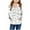 Z7-White, variant on Shadoumai Back To School Clothes For Teen Girls Girls Hooded Cardigan Coat With Diy Hand Painted Patch Pocket Zipper For Children Stylish Warm Outerwear