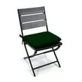 thumbnail image 2 of Jordan Manufacturing 16.5" x 18.5" Forest Green Solid Rectangular Outdoor Chair Pad Seat Cushion with Ties, 2 of 10