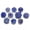 Color 1, variant on 10pcs Mixed Crystal 18mm Snap Buttons Jewelry Fit DIY Snap Bracelets & Bangles-Color 5