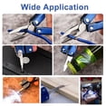 thumbnail image 4 of 9 In 1 Foldable Pocket Mini Pliers Multifunctional tool with LED Lamp Portable Flashlight Screwdriver Bottle Opener for Camping (green), 4 of 7