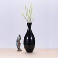 thumbnail image 6 of Villacera 83-DEC7064 Handcrafted 24 in. Tall Black Bamboo Decorative Tear Drop Floor Vase for Silk Plants, 6 of 8