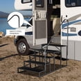 thumbnail image 2 of RV Steps with Handrail, RV Step Stool, Portable Pool Ladder, Heavy Duty Ladder Shelf Outdoor Mobile Home Stairs for Camper/Porch/SPA Pool/Pet Stairs, 2 of 6