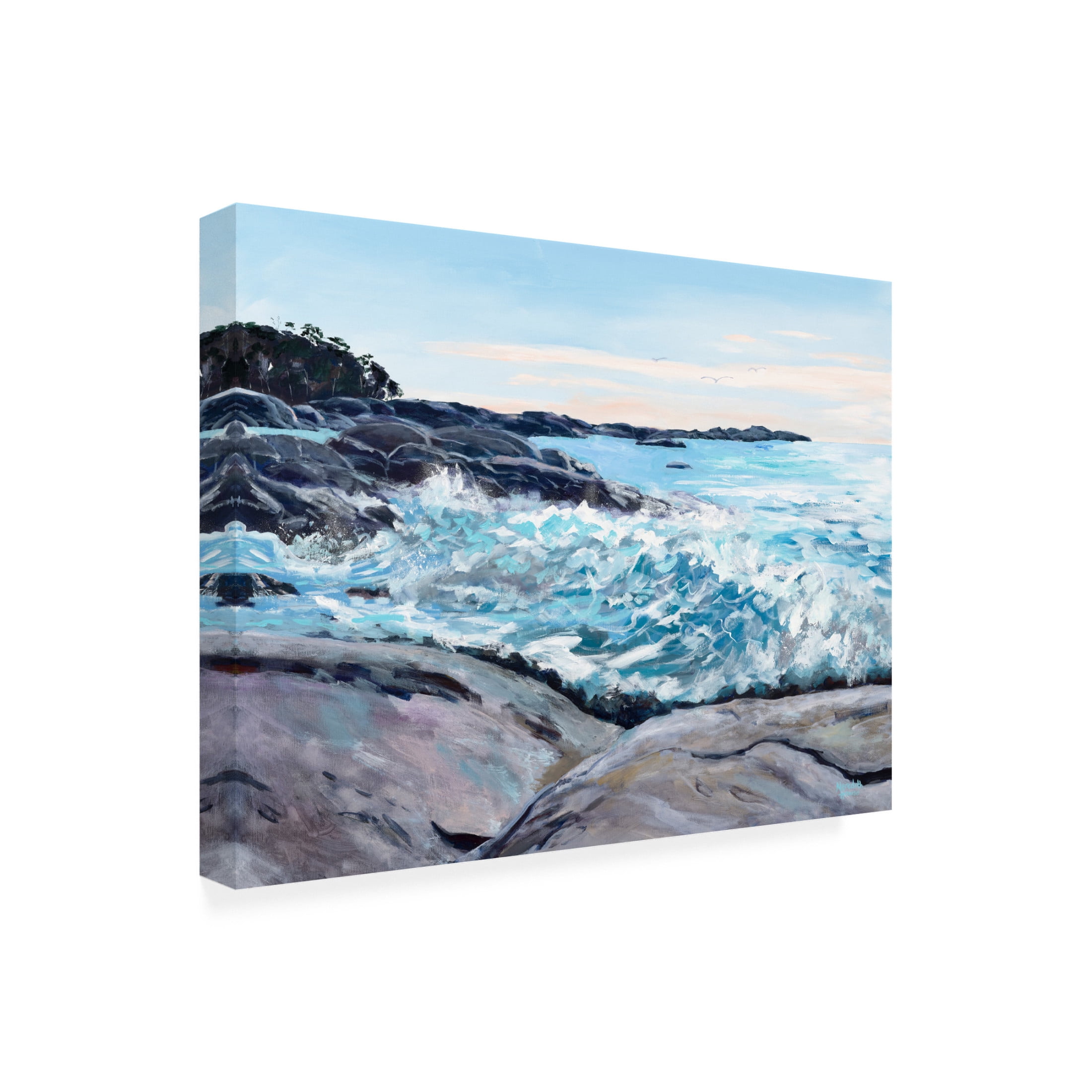 Canvas Wall Art - Meredith Howse 'Bicheno' Wall Art for Living Room, Bedroom, or Office Décor by Trademark Fine Art - 47 x 35 Inches