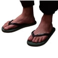 thumbnail image 4 of Bixock Flip Flops for Men,Bathroom Sandals for Women,Slippers for Men Solid Color Non Slip Rubber Sole Open Toe Flip Flops Large Size Outdoor Beach Shoes, 4 of 6