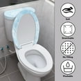 thumbnail image 3 of ZIATUBLE Christmas Owls Toilet Lid Tank Protector Cover Set of 2 Snowflakes Toilet Top Cover Tank Lid Round Toilet Seat and Tank Lid Cover Set Fits Most Toilet Tanks and Lids, 3 of 7