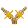 thumbnail image 4 of Brass Ball Valve with Ergonomic Handle for Home Use Golden 1 Pc DN15 12mm, 4 of 8