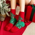 thumbnail image 5 of Bwiyojiz Home Decor Christmas Decorations Decoration Count 2pcs Fuzzy Socks Women's Cute Plushy Stockings Warm-Foot Corals Fleece Sleep Non-Shedding Floor, Gifts for Family, Multicolor, 5 of 6