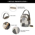 thumbnail image 4 of FORMRS Crossbody Bag for Women Quilted Travel Shoulder Cell Phone Purse with Chain Strap Handbag, Gray Cute Cats, 4 of 7