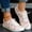 White, variant on YOUYEDIAN Sneakers for Women Casual Strap Design Slip On Versatile Floral Print Flats Fashion Round Toe Comfy Soft Canvas Shoes