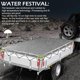 thumbnail image 3 of Flat Trailer Tarpaulin, 208 X 114 X 13 Cm, Dustproof, Suitable For 750 Kg Trailer, Gray, 3 of 5
