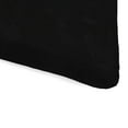 thumbnail image 3 of Jordan Manufacturing 74" x 22" Canvas Black Solid Rectangular Outdoor Chaise Lounge Cushion with Ties, 3 of 8