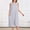 Gray, variant on Blmnix Women Nightgown Flannel Chemises Button Down Nightgown Nightgown Sleeveless Below-the-Knee White Crew Neck Moomoo Nightgown