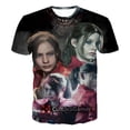 thumbnail image 5 of Camiseta de cuello redondo con estampado 3D del juego de terror Resident Evil, informal, de hip hop, de manga corta, para hombres y mujeres, para niños, ropa unisex, 5 of 5