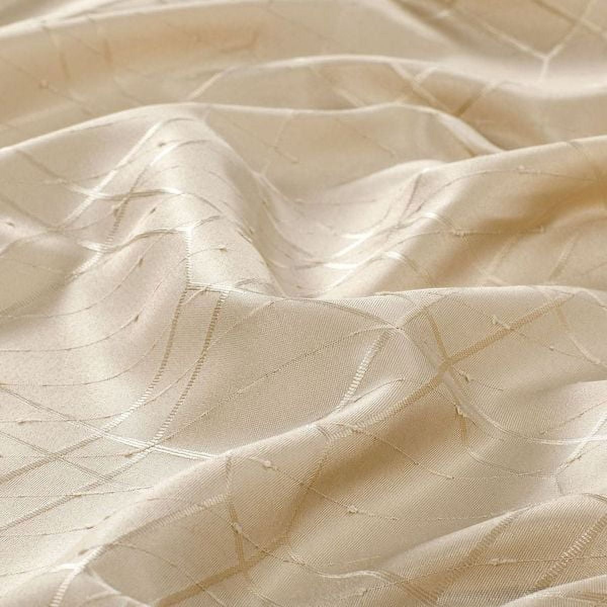 St Pierre Solid Textured Design 54" x 84" Single Window Panel in Taupe