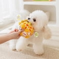 thumbnail image 2 of Squeaky Plush Dog Ball Toy with Durable Rope, Interactive Stuffed Animal for Teeth Cleaning, Boredom Relief Training Teether Pet Supplies for Small and Medium Breeds, 2 of 6