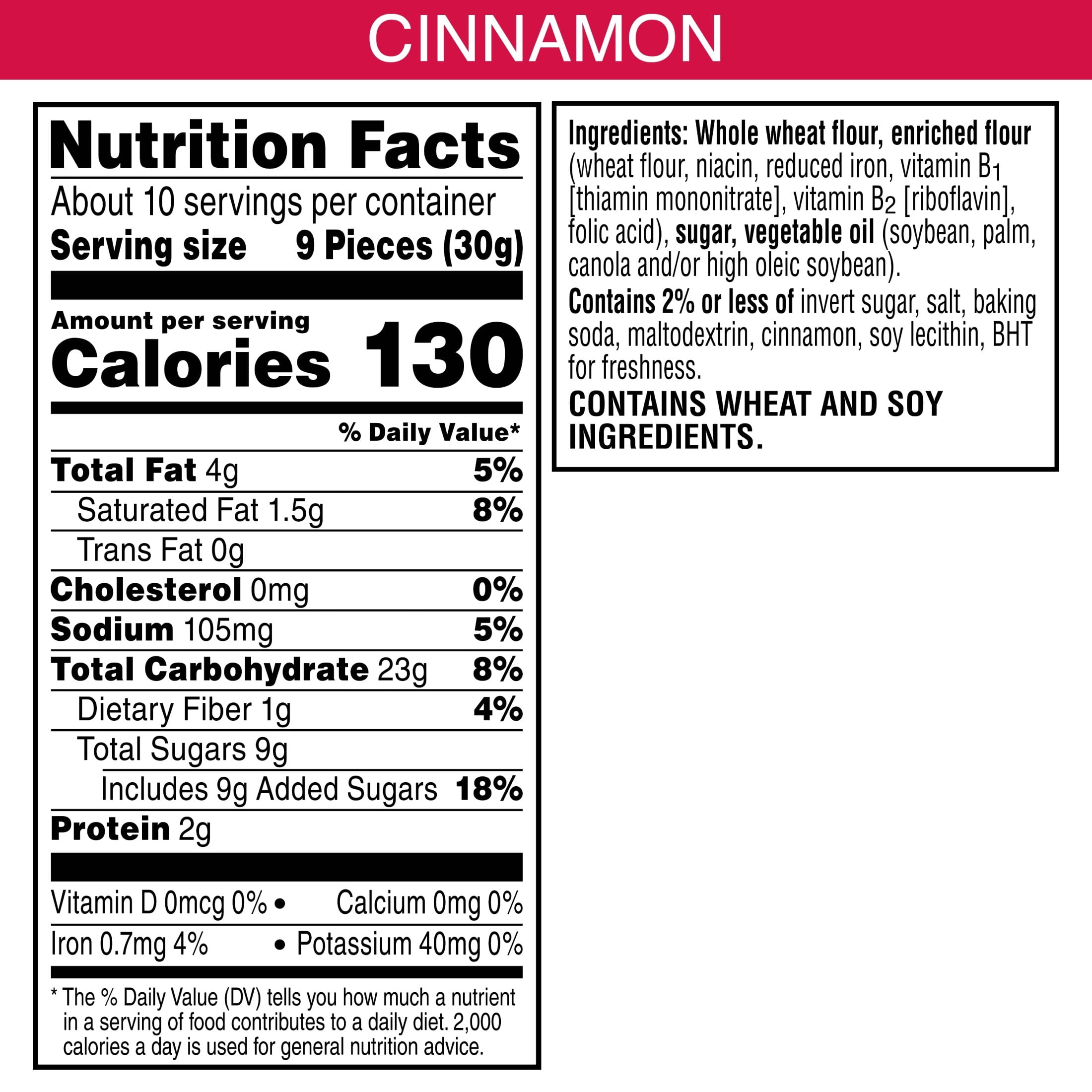Kellogg's Cinnamon Baked Graham Cracker Sticks, Lunch Snacks, 11 oz