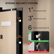 TigerKing 17.6 Cu.ft Extra Large Home Safe, Heavy Duty Digital Security Safe with Touchscreen Keypad, 235lb Solid Steel, 6 Locking Bolts for Home Office, Black