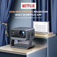 thumbnail image 2 of ARTSEA Video Projector With Wifi And Bluetooth, Smart Portable Projector,1080p Native for Home Theater/Outdoor, 2 of 8
