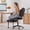 Black, variant on Pinmoco Upgraded Ergonomic Cloud ADHD Chair for Home Office, Cross Leg Office Chair, Criss Cross Swivel Desk Chair with Full Lumbar Support, 360° Rotating Footrest, Pink