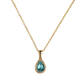 thumbnail image 3 of Collar para Mujer con Baño de Oro 14k LuckyLy, Cadena con Dije de Zirconia Cúbica, Modelo Dory Verde turquesa UNITALLA, 3 of 6