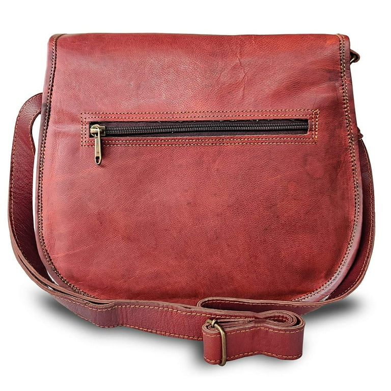 Rustic leather shop purse