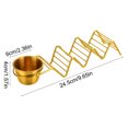 thumbnail image 6 of Outoloxit Stainless Steel Taco Holders Set of 6 with Sauce Cups for Serving & Organizing Tacos Burritos Sandwich Party Dishwasher Safe, 6 of 6