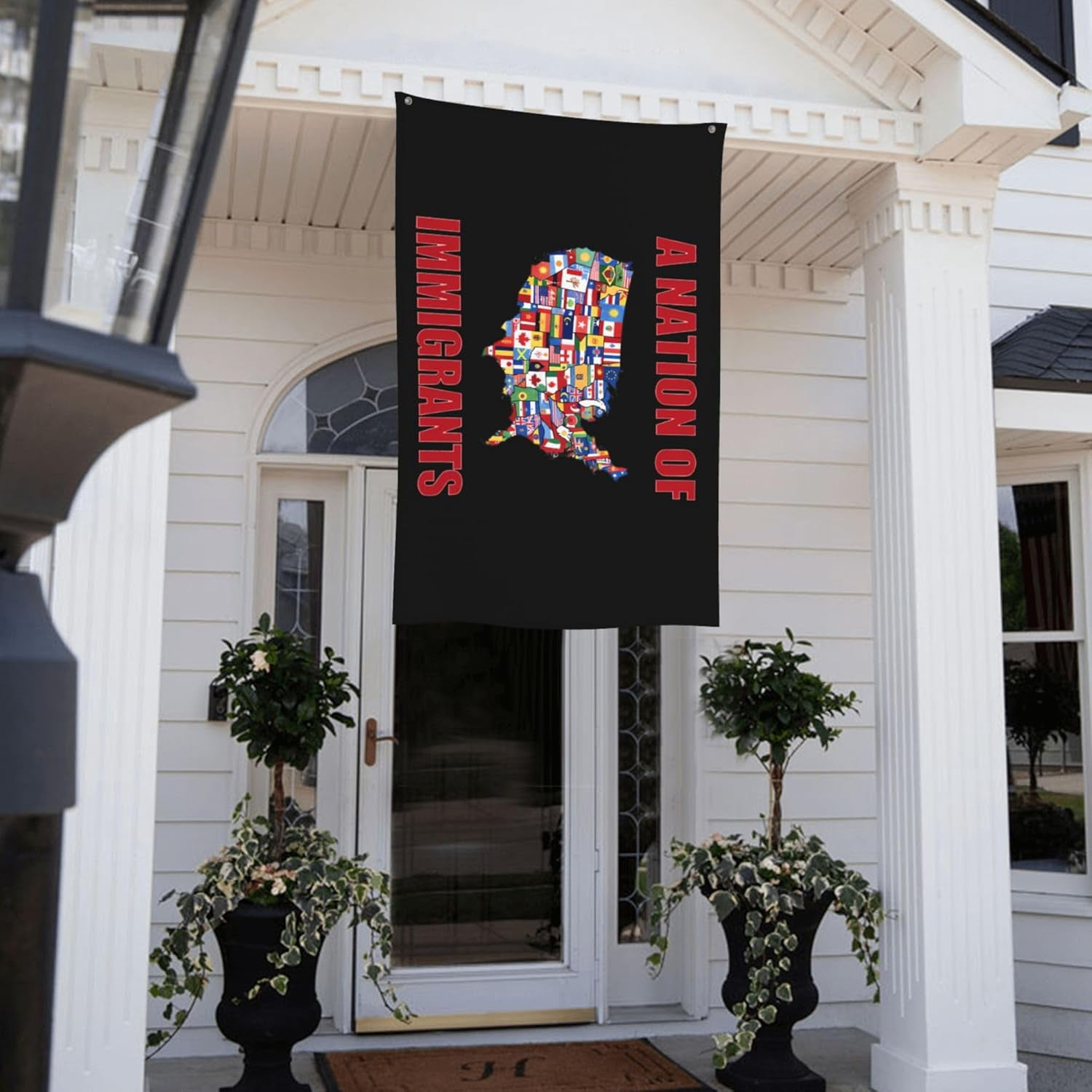 2x3 Feet A Nation of Immigrants Flag We Are All Immigrants Flags for Outside Large Garden Yard Flags Outdoor Decoration
