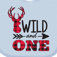 thumbnail image 4 of Inktastic Plaid Deer Wild and 1 with Arrow Boys or Girls Baby Bib, 4 of 4
