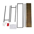 thumbnail image 5 of Aurelia 48" Console Sofa Table Antique Bronze Tray Top Aluminum Black Iron Frame, 5 of 7