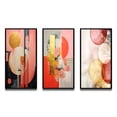 thumbnail image 2 of Designart "Serendipitous Circular Geometric Serenity IV" Modern Geometric Framed Wall Art Set Of 3 - Gold Abstract Frame Canvas Set For Living Room Decor, 2 of 6