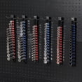 thumbnail image 6 of CASOMAN 12-Piece ABS Socket Organizer Set, Socket Holder Rail with 174 Clips, 1/4" 3/8" 1/2" Drive, Blue Red Black for Tool Box & Drawer Storage, 6 of 6