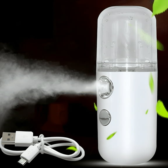 RAGUPEL Nano Facial Mister,Cool Mist Facial Steamer Handy Mist Sprayer for Face Moisturizing & Hydrating,Mini USB Rechargeable Nano Mister Face Humidifier Atomizer for Travel for Anti-aging Skincare
