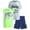 Grey/Neon Green Race Car, variant on Boys Active Shorts Set - 3 Piece Graphic Tees Tank Tops and Basketball Shorts (8-16)