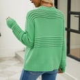 thumbnail image 5 of BLVB Women's Fall Sweaters 2024 Trendy Crew Neck Long Sleeve Solid Casual Ribbed Knit Pullover Sweater Tops, 5 of 9