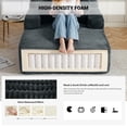 thumbnail image 5 of Vanress 66" Chaise Lounge Chair Indoor, Oversized Corduroy Upholstered Boneless Sofa, Deep Seat Reading Chairs Sleeper Couch, Cloud Sofas Couches for Living Room Bedroom, No Assembly, Grey, 5 of 10