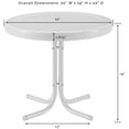 thumbnail image 3 of Crosley Furniture Table d'Appoint Rétro en Métal pour Patio, Bleu Pastel, 3 of 7