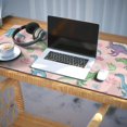 thumbnail image 3 of Long Mouse Pads for Desk,Pink Cartoon Dinosaurs Leaves Pattern Desk Mats on Top Of Desks, Desk Mouse Pad Extra Large with 3mm Non-Slip Base and Stitched Edge for Gaming,Office,Work,Home 35.4"x15.7", 3 of 6