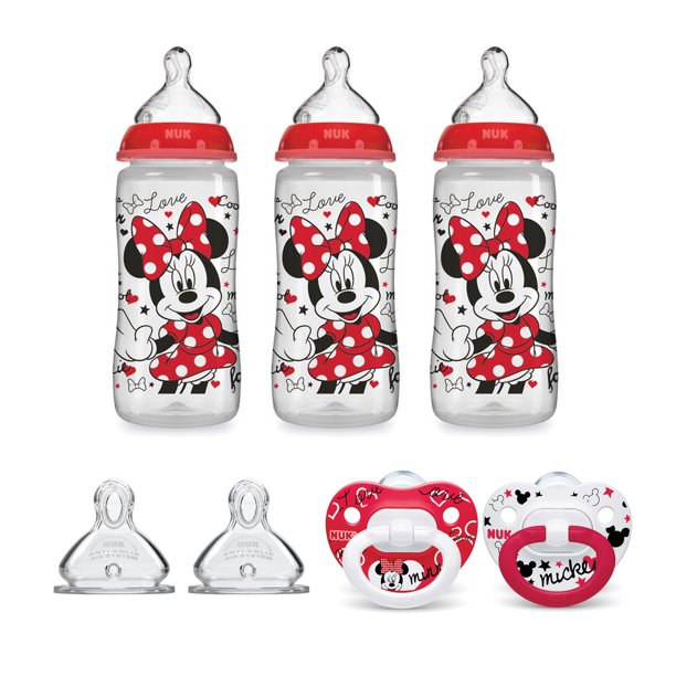 NUK® Disney® Smooth Flow™ Bottle & Pacifier Newborn Set, Minnie Mouse