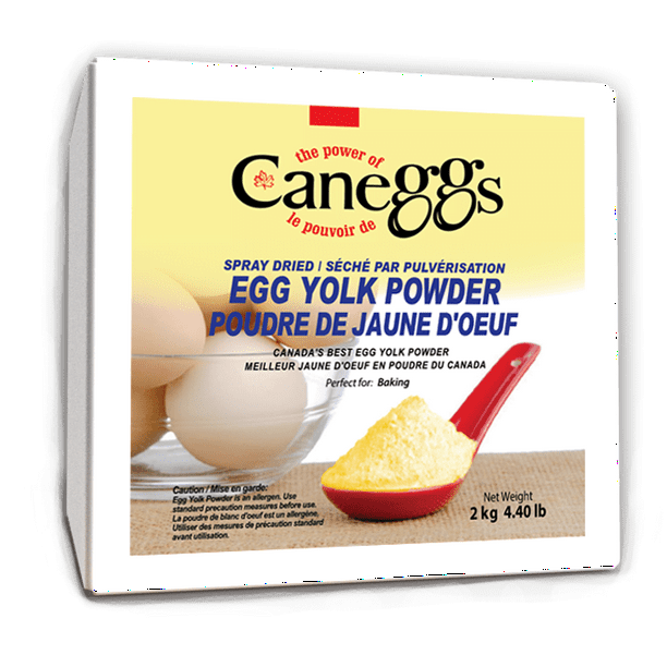 Caneggs Egg Yolk Powder 2 Kg ( 4.4 Lb), Spraydried Egg Yolk Powder