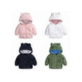 thumbnail image 5 of Ropalia Toddler Baby Girl Warm Ears Hoodie Clothes Infant Jacket Coats Velvet Thick Lamb Outerwear Clothes, 5 of 5