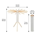 thumbnail image 2 of Trípode Plegable para Secar Ropa – Portátil y Ahorra Espacio, Estante de Secado de Madera para Lavandería, Recámara o Hogar, 2 of 7