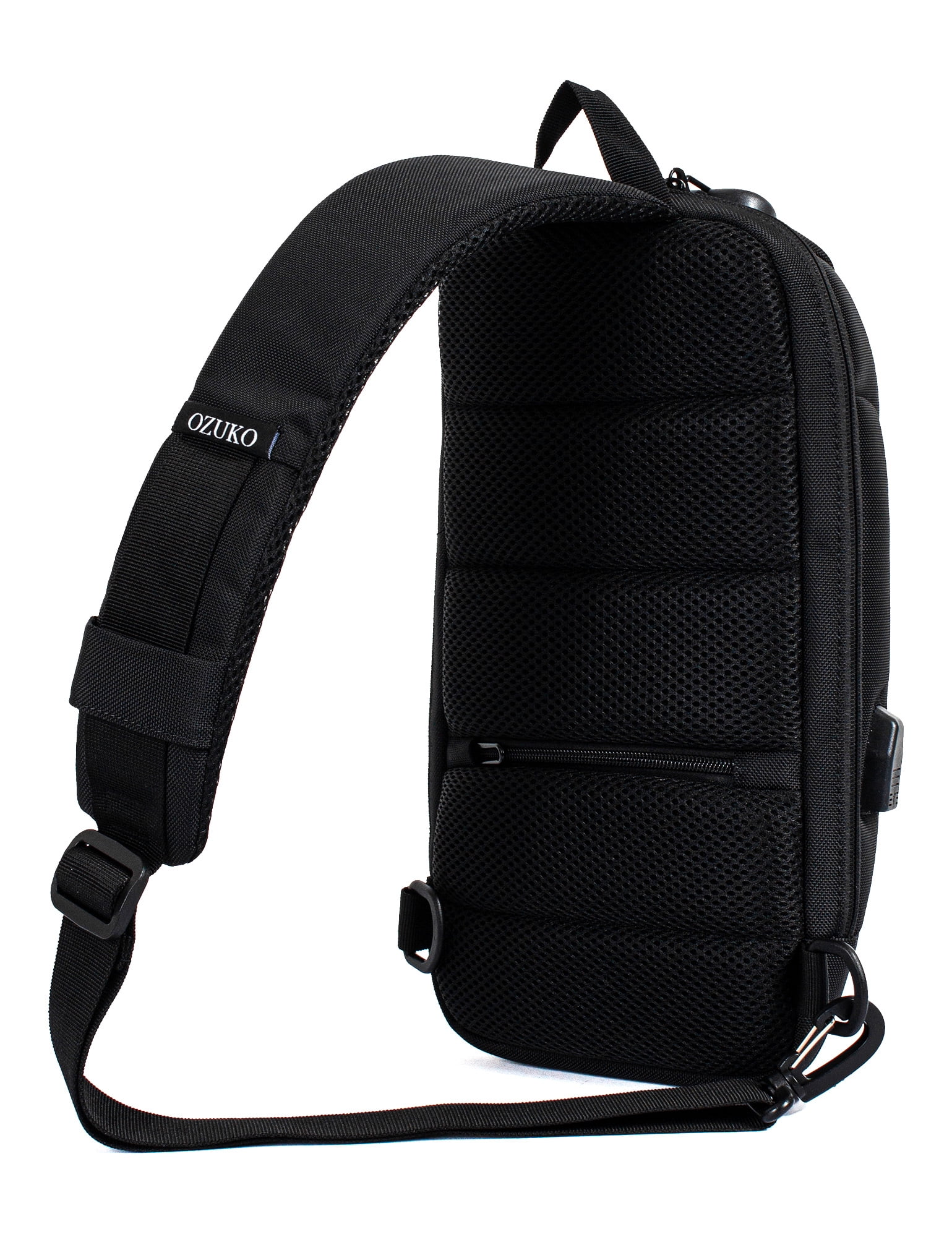 TOPERIN Mens Chest Sling Bag Anti-Theft Crossbody Messenger Pack with USB Camouflage Oxford Cloth