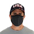 thumbnail image 3 of USA Flag Solid Face Mask Gray Made In America Patriotic Protection, 3 of 3