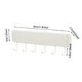 thumbnail image 3 of No-Drill Slide Rail Hook System - Adhesive Mount Kitchen Utensil Organizer for Cabinets & Walls - Multi-Purpose Hanging Rack for Bathroom, Bedroom & Office Storage, 3 of 5