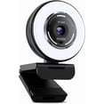 thumbnail image 1 of N680E 1080P Webcam with Ring Light, Privacy Cover and Dual Microphone, Advanced Auto-, Adjustable Brightness, Streaming Web Camera for Zoom Skype Facetime, PC  Laptop Desktop, 1 of 10
