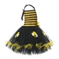 thumbnail image 7 of Kiijoy Girls Outfits Cartoon Bee Sleeveless Mesh Dress Wing Stockings Set, Sizes 6-7, 7 of 7