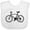 AA-White, variant on Inktastic Bicycle Silhouette Boys or Girls Baby Bib